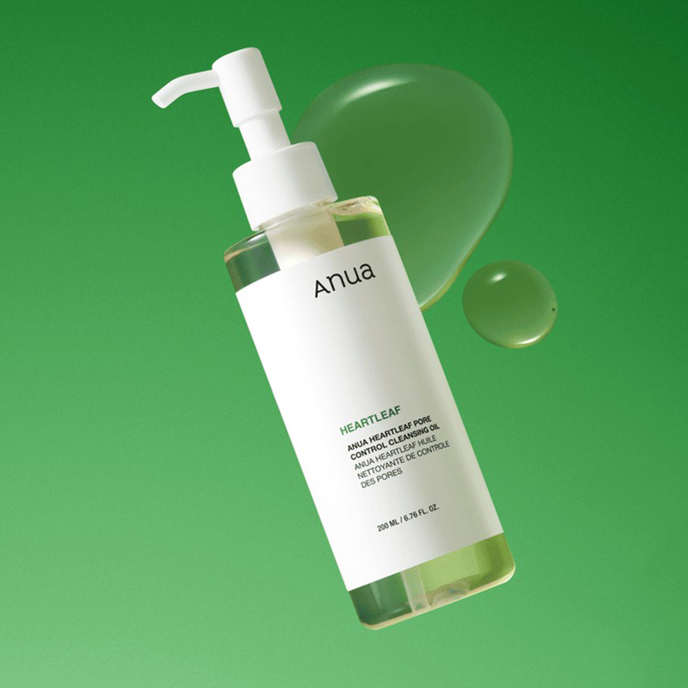 ANUA Heartleaf Pore Control - ulei de curatare formulat cu extract de Heartleaf Houttuynia Cordata si ulei din seminte de jojoba, care contribuie la indepartarea machiajului si sebumului si la hidratarea pielii - 200 ml