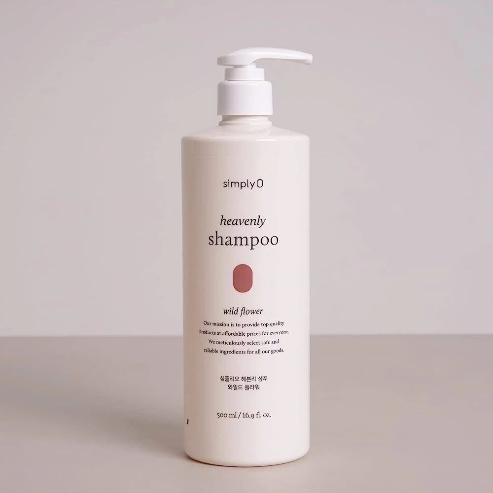 SIMPLYO Heavenly Sampon hranitor pentru par uscat si deteriorat Wild Flower - reparare intensa si hidratare naturala, 500 ml