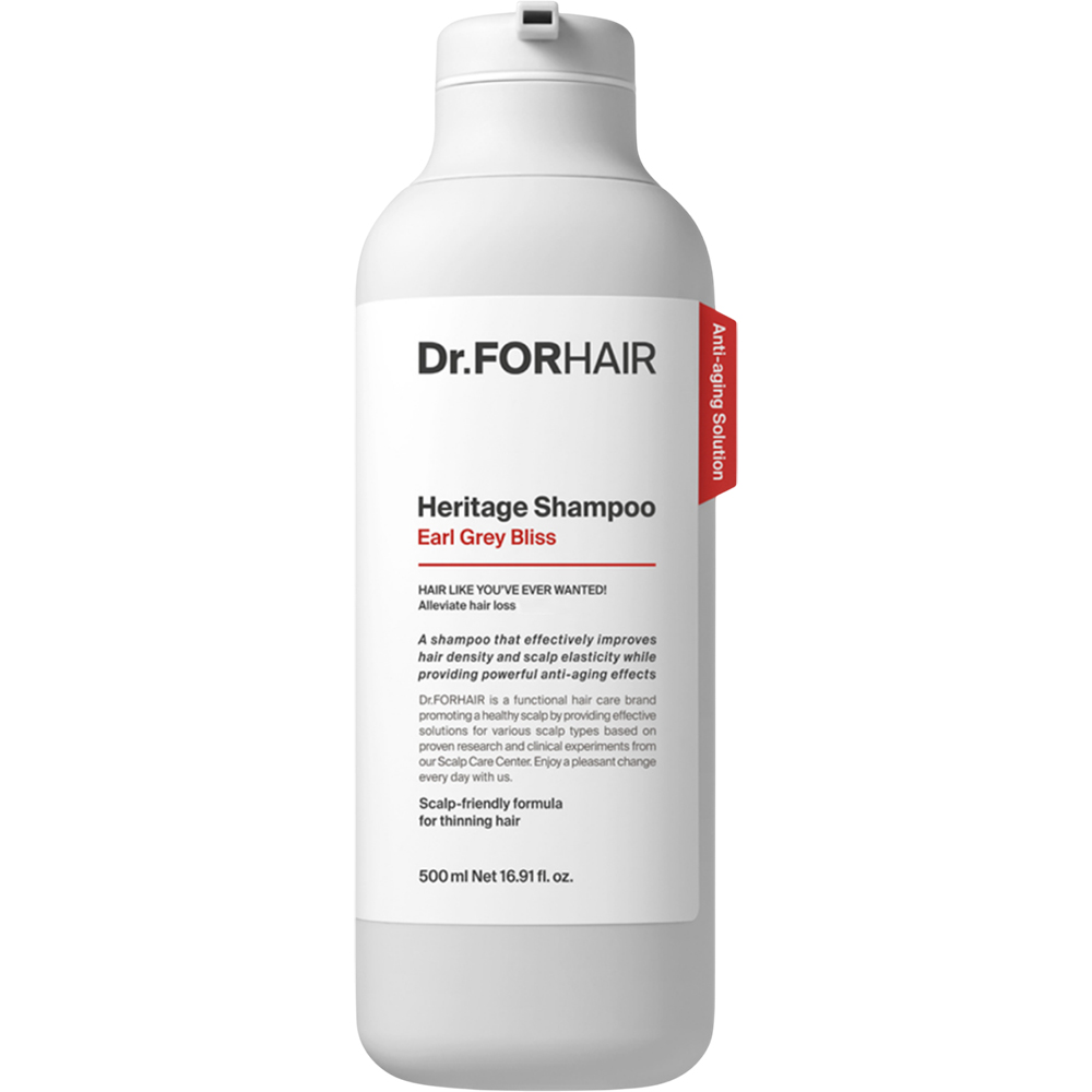 Dr. FORHAIR Heritage Shampoo Earl Grey Bliss sampon - densitate si elasticitate, 500 ml