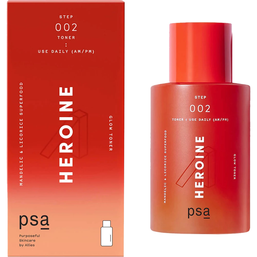 Heroine Toner de fata revigorant pentru luminozitate cu acid mandelic si extract de lemn dulce 100 ml