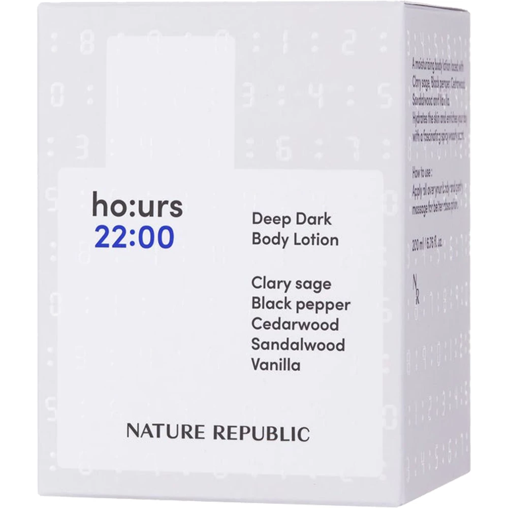 NATURE REPUBLIC ho:urs lotiune de corp Deep Dark - hidratare intensa si parfum sofisticat, 200 ml