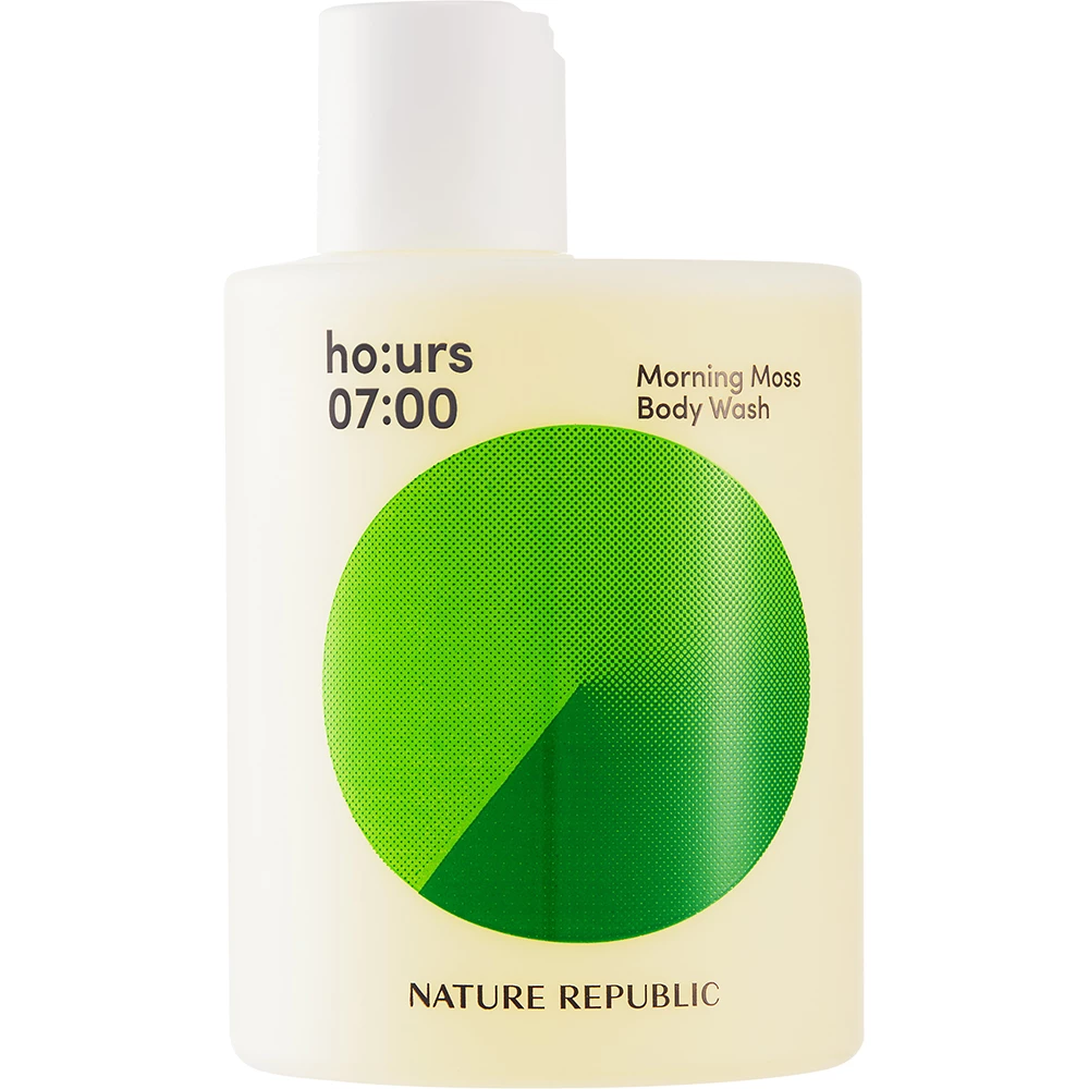 Nature Republic Ho:urs Morning Moss – Gel de Duș Revigorant cu Vitamine & Unt de Shea (300 ml)