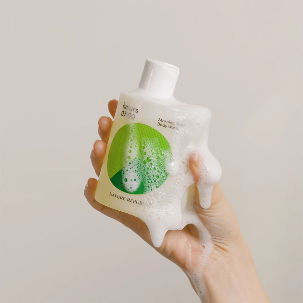 Nature Republic Ho:urs Morning Moss – Gel de Duș Revigorant cu Vitamine & Unt de Shea (300 ml)