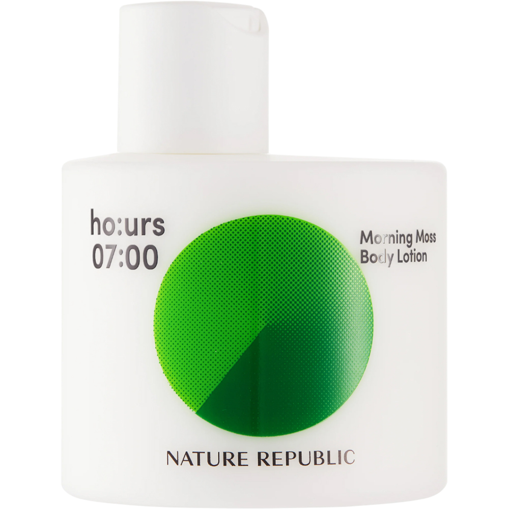 Nature Republic Ho:urs Morning Moss – Loțiune de Corp Hidratantă și Revitalizantă, 200 ml