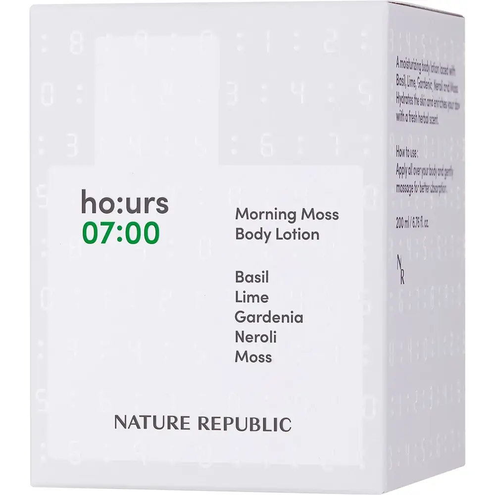 NATURE REPUBLIC ho:urs Lotiune de corp Morning Moss - Hidratare intensa si parfum luxos, 200 ml