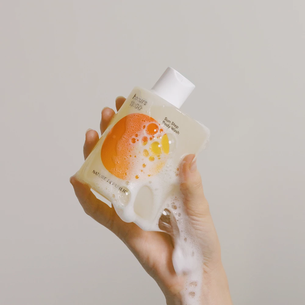Nature Republic Ho:urs Sun Step – Gel de Duș Revitalizant cu Efect Hidratant, 300 ml