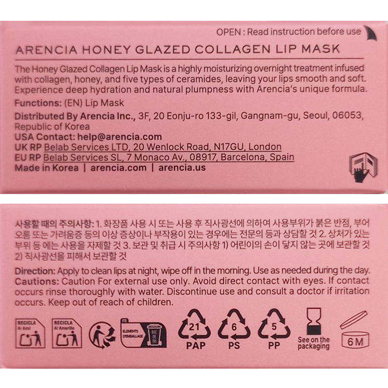 Honey Glazed Collagen Lip Mask Balsam de buze