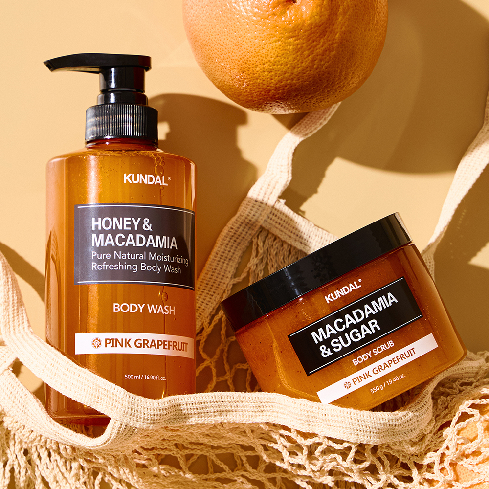 Honey & Macadamia Pure Body Wash Gel de dus Pink Grapefruit 500 ml