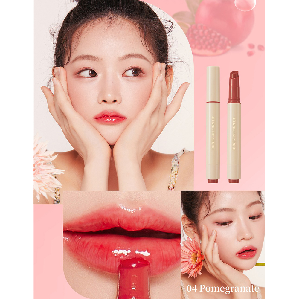 Nature Republic Honey Melting Lip 04 Pomegranate – Luciu de buze hidratant cu nuanță rodie