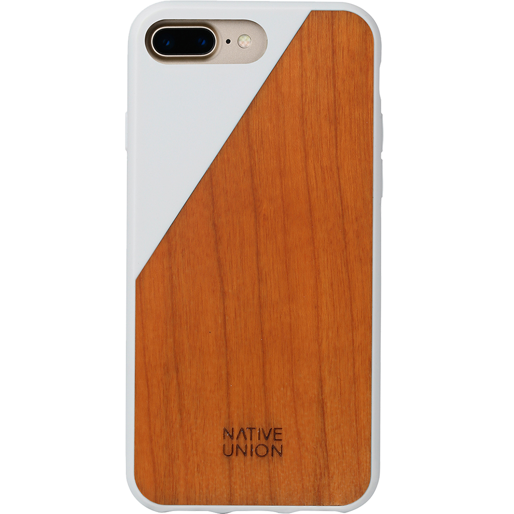 Husa Capac spate Walnut Wood Alb Apple Iphone 7Plus/8Plus