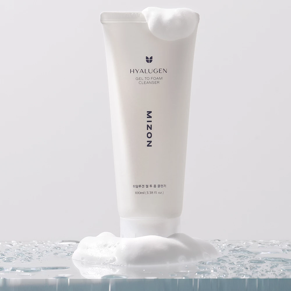 MIZON Hyalugen Gel to Foam Cleanser Spuma de curatare - hidratare si elasticitate, 100 ml