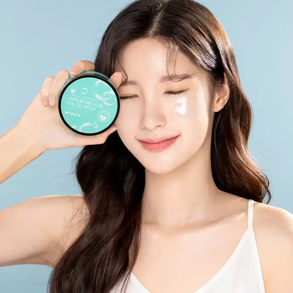 Mizon Hyaluronic Acid Plasturi hidrogel pentru ochi - Hidratare intensa si efect antirid anticearcan instantaneu, 60buc