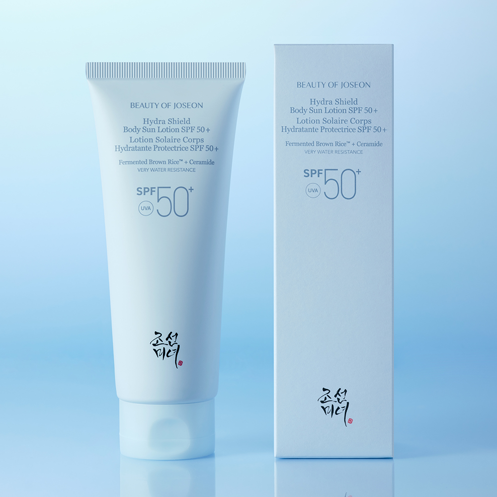 BEAUTY OF JOSEON Hydra Shield Body Sun Lotion SPF50+ 150 ml - Lotiune de corp formulata cu Fermented Brown Rice si ceramida NP, care contribuie la hidratarea pielii si la metinerea barierei cutanate