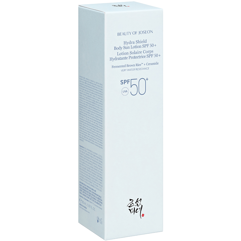 BEAUTY OF JOSEON Hydra Shield Body Sun Lotion SPF50+ 150 ml - Lotiune de corp formulata cu Fermented Brown Rice si ceramida NP, care contribuie la hidratarea pielii si la metinerea barierei cutanate