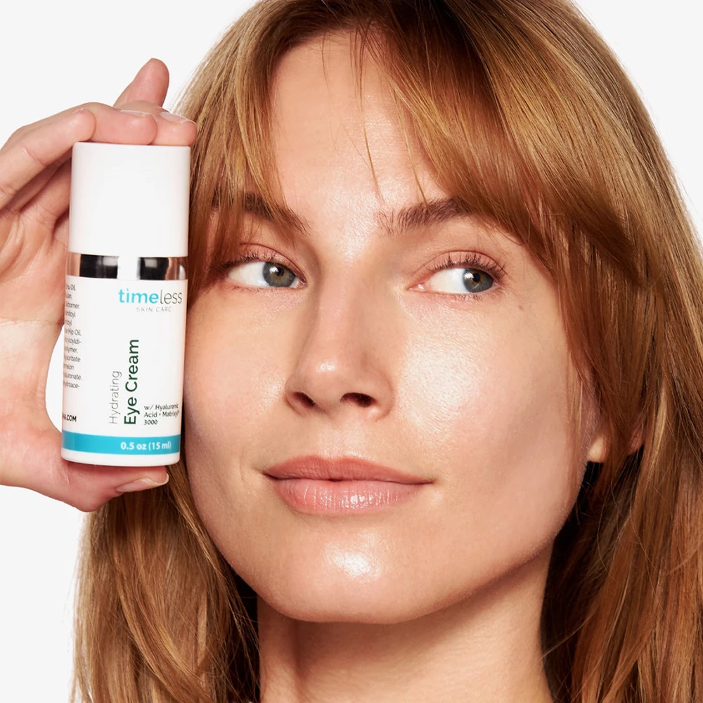 TIMELESS SKIN CARE Hydration Boost Crema de ochi - Ultra-hidratare si efect antirid cu acid hialuronic si peptide, 15 ml