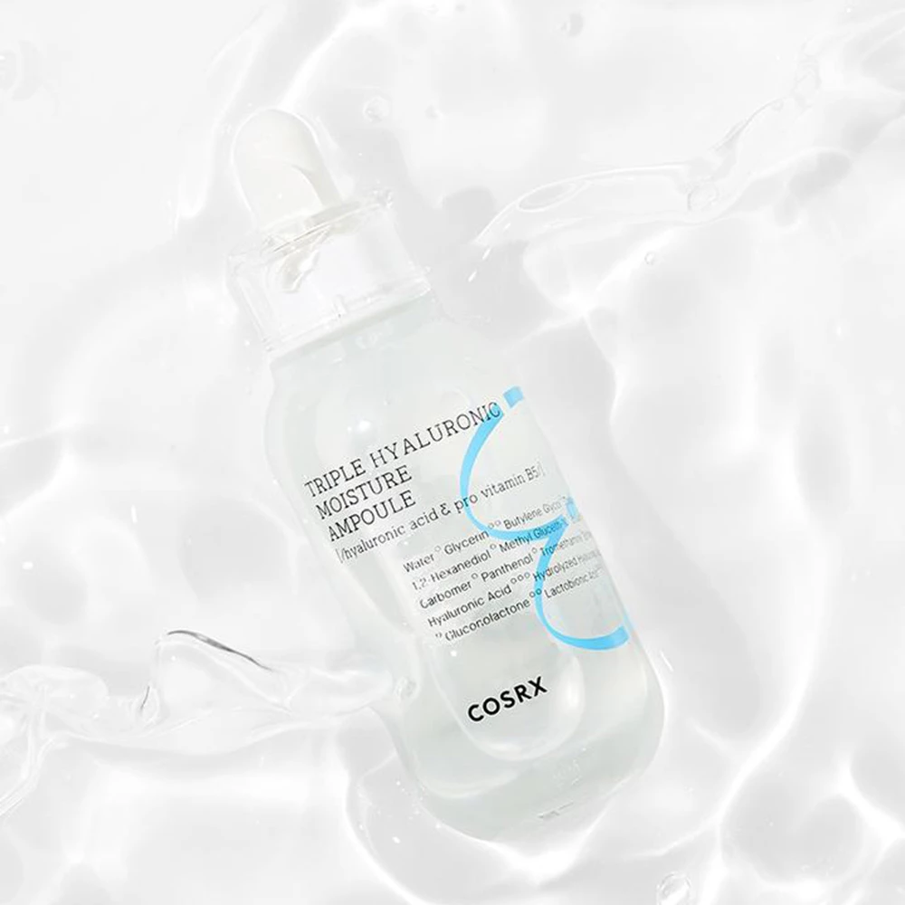 Hydrium Triple Hyaluronic Moisture Ampoule - Fiola cu trei tipuri de acid hialuronic si Pro Vitamina B5 - gramaj 40 ml