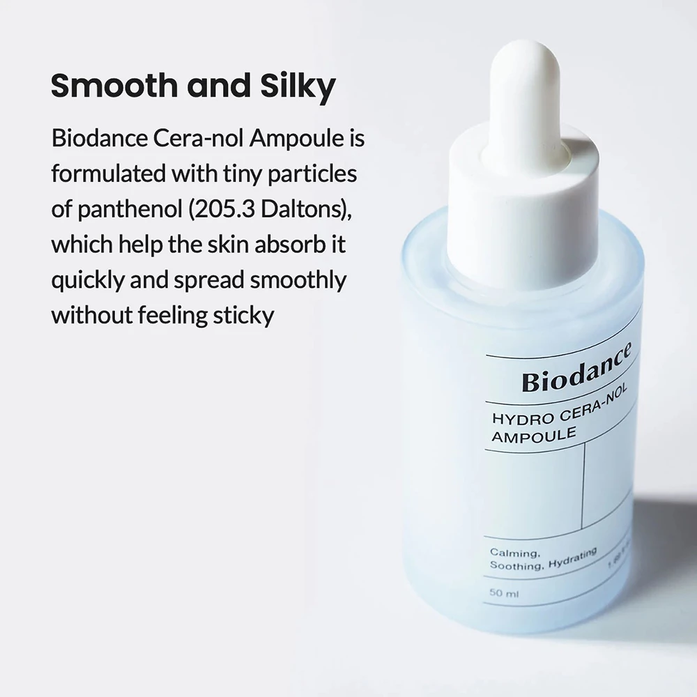 BIODANCE Hydro Cera-nol Ser Concentrat pentru Fata - Hidratare Intensa si Calmanta cu Pantenol si Ceramide, 50 ml