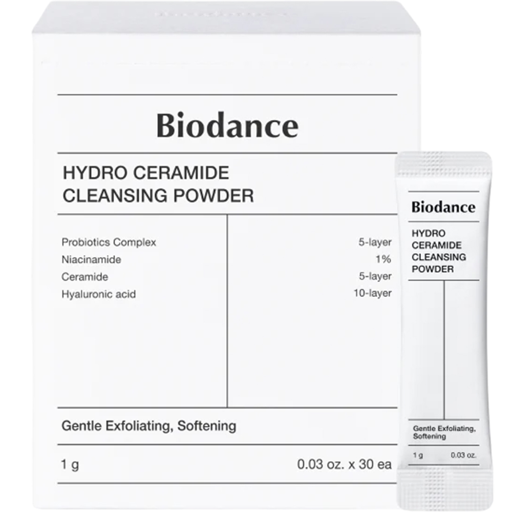 Biodance Hydro Ceramide – Pudră de Curățare, 30 Buc | Curățare Delicată și Hidratare