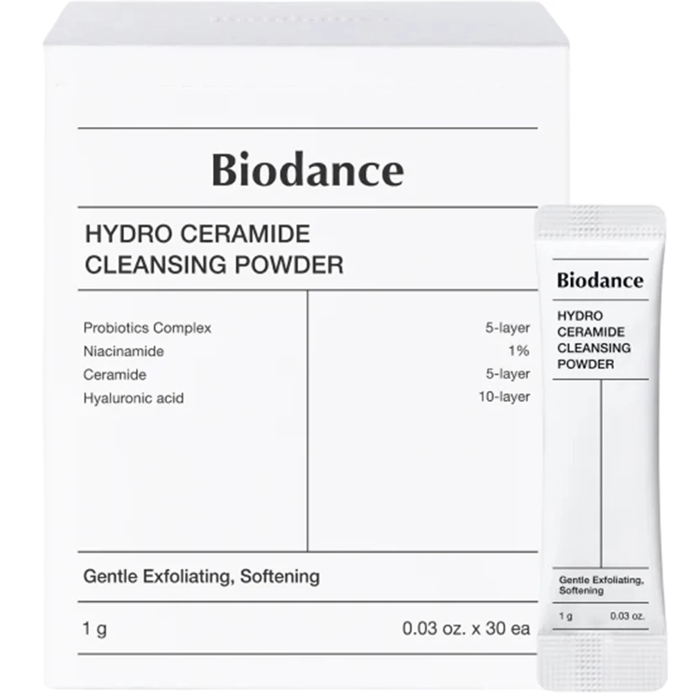 BIODANCE Hydro Ceramide Pudra Enzimatica de Curatare 30 buc - Curatare delicata si hidratare intensa cu acid hialuronic si ceramide, 30 buc