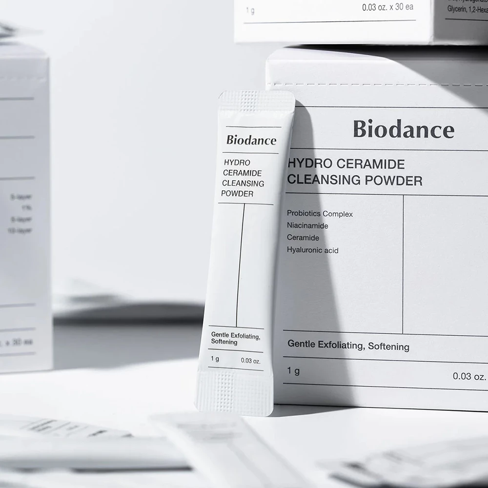 BIODANCE Hydro Ceramide Pudra Enzimatica de Curatare 30 buc - Curatare delicata si hidratare intensa cu acid hialuronic si ceramide, 30 buc