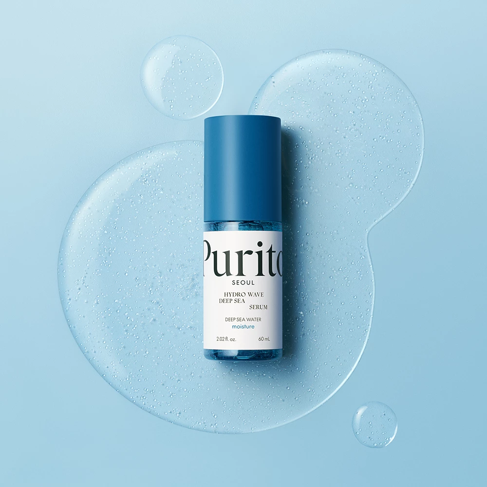 PURITO Hydro Wave Ser Hidratant pentru Fata Deep Sea - Hidratare Profunda si Revitalizare cu Apa Marina, 60 ml