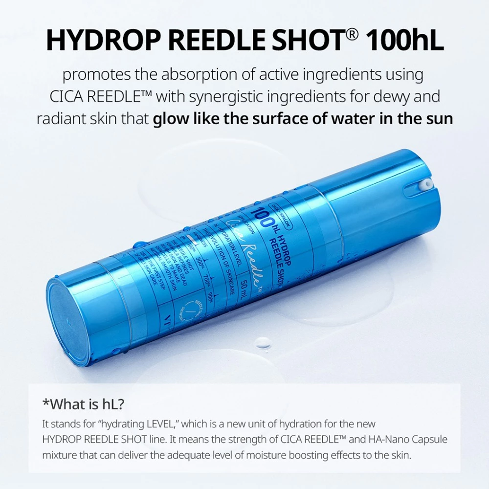 VT COSMETICS Hydrop Reedle Shot 100hL ser de fata - hidratare si elasticitate, 50 ml