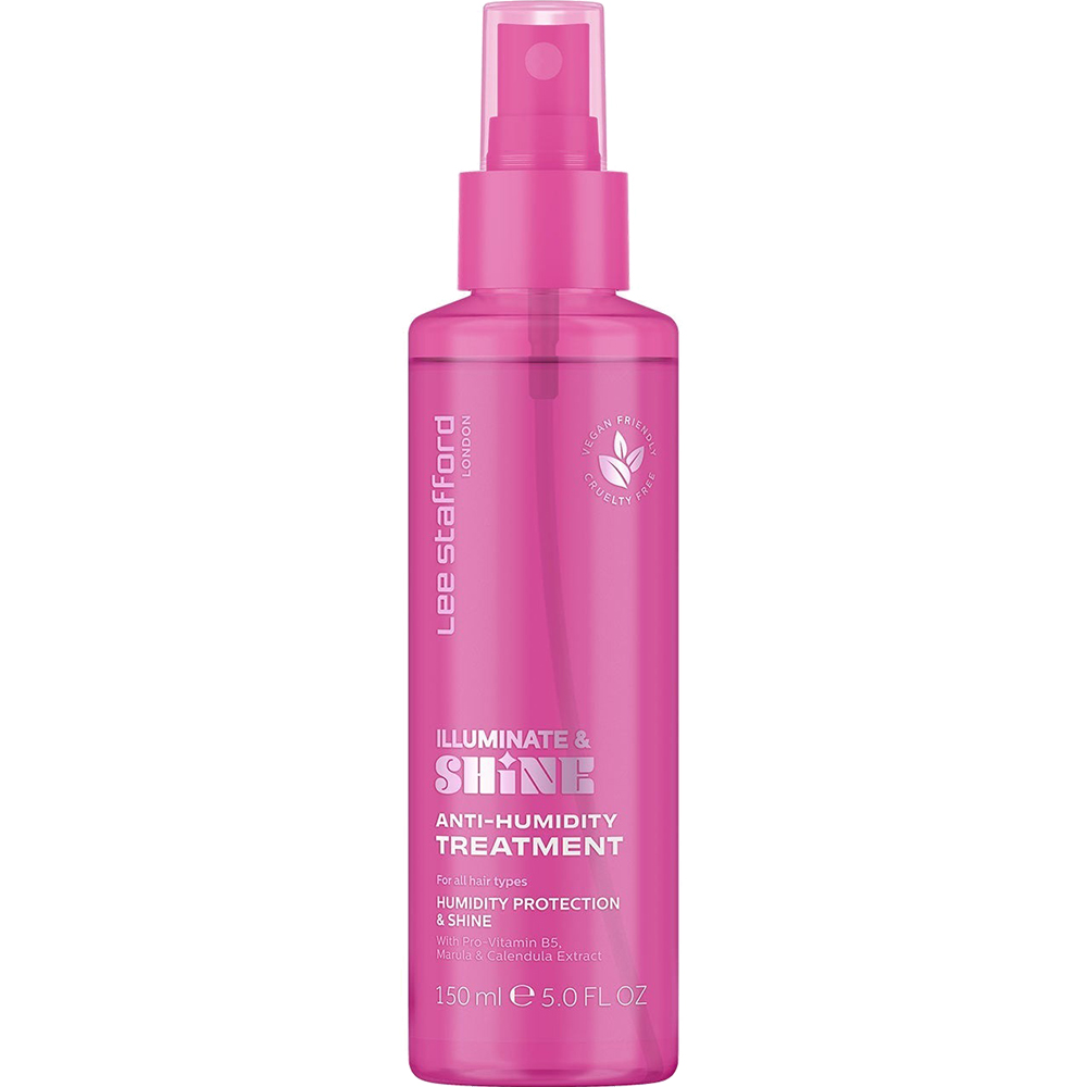 Lee Stafford Illuminate & Shine Spray anti-electrizare și anti-umiditate pentru păr, 150 ml