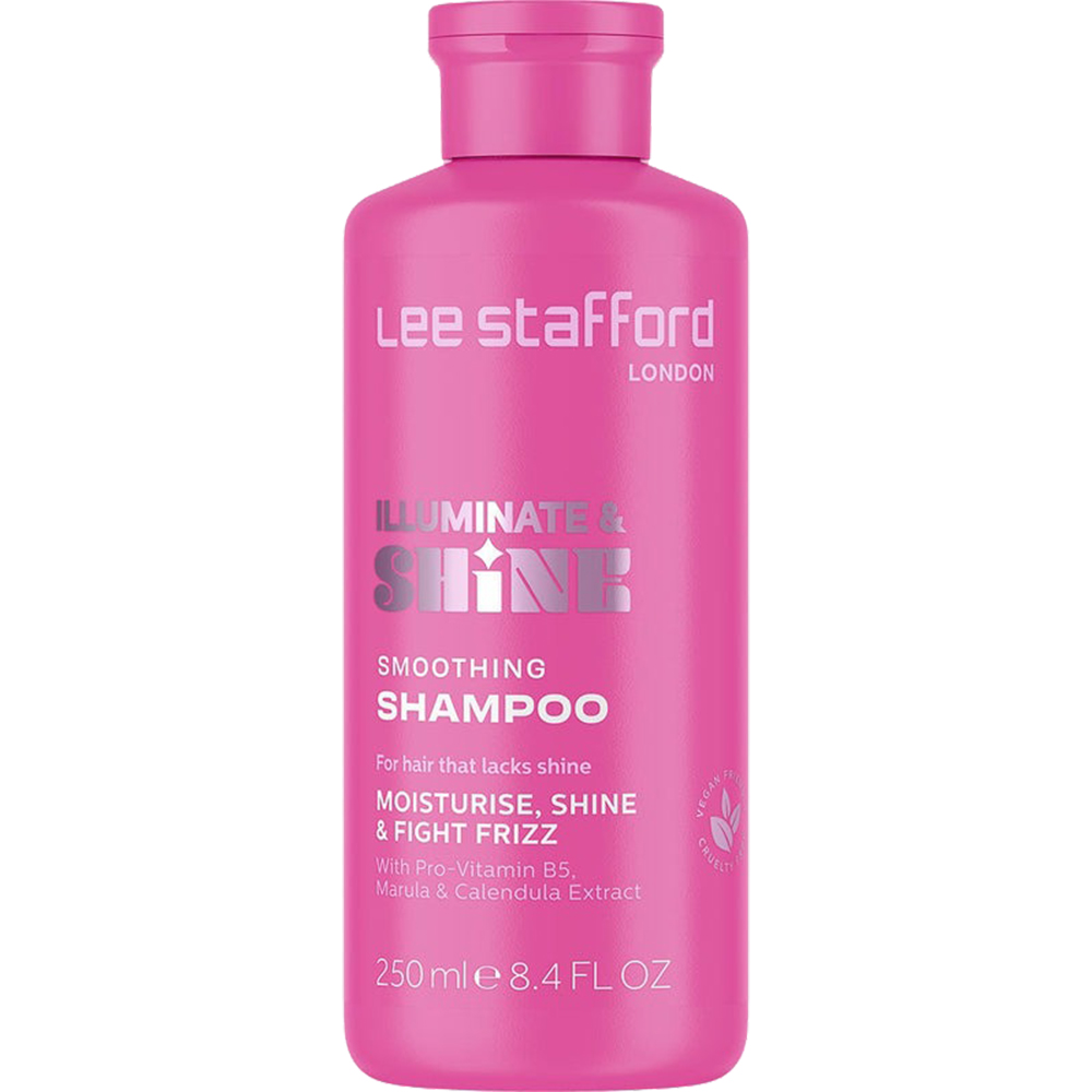 Lee Stafford Illuminate & Shine Smoothing Shampoo – Șampon pentru netezire și strălucire intensă, 250 ml