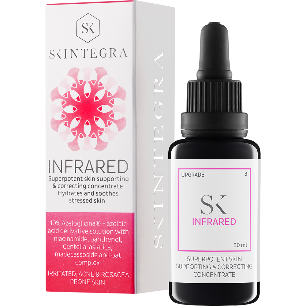 SKINTEGRA Infrared, 30 ml - Ser de fata formulat cu Acid Azelaic si Niacinamida, care contribuie la calmarea pielii si la hidratarea intensa si la corectarea imperfectiunilor pielii