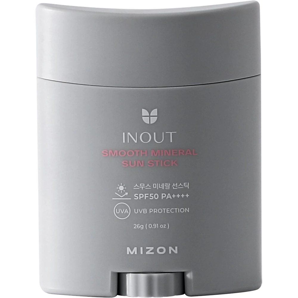 MIZON Inout Smooth Mineral Stick protectie solara fata si corp - SPF50 PA++++ hidratare si iluminare, 26 gr