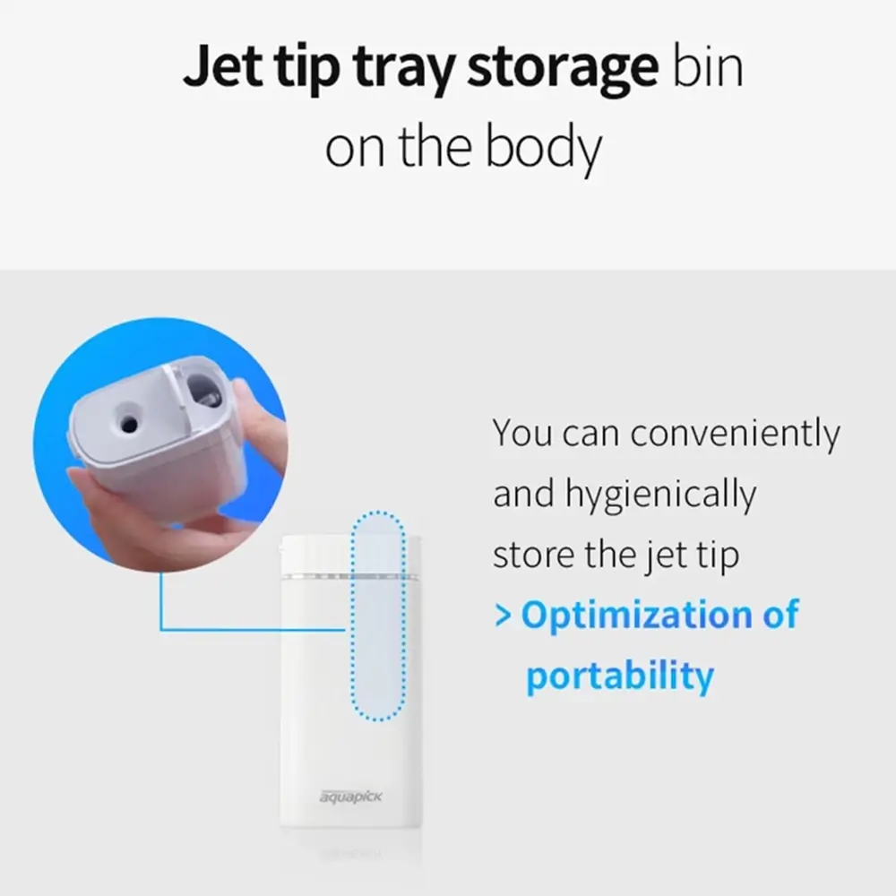 Aq-208 irigator bucal profesional portabil alb