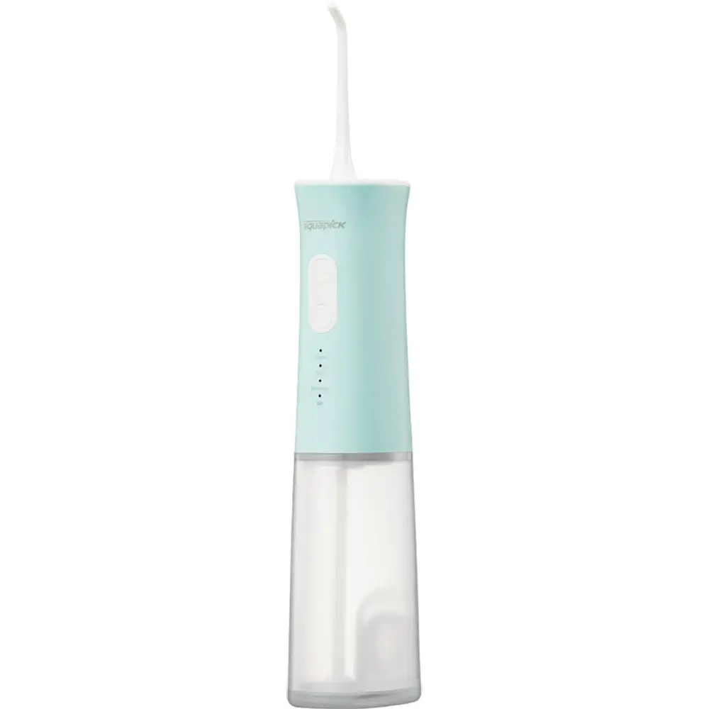 AQUAPICK AQ-205 Irigator bucal profesional Verde - Curatare profunda si portabilitate, eficient impotriva placii bacteriene, rezervor apa 170ml
