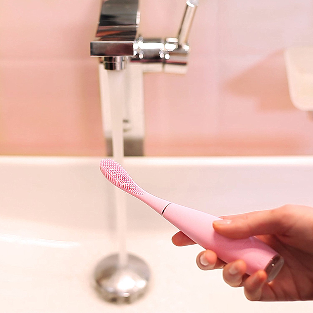 Issa 2 Sensitive Set Periuta De Dinti Electrica din Silicon Cu Pulsatii Sonice  Roz