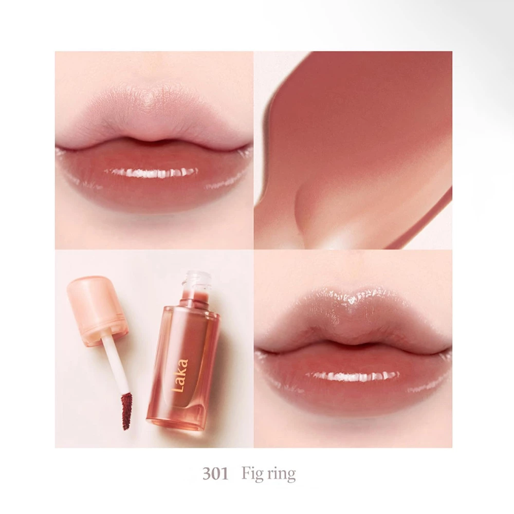 LAKA Jelling Nude Gloss luciu de buze 301 Fig Ring - volum si protectie, 4.5 gr
