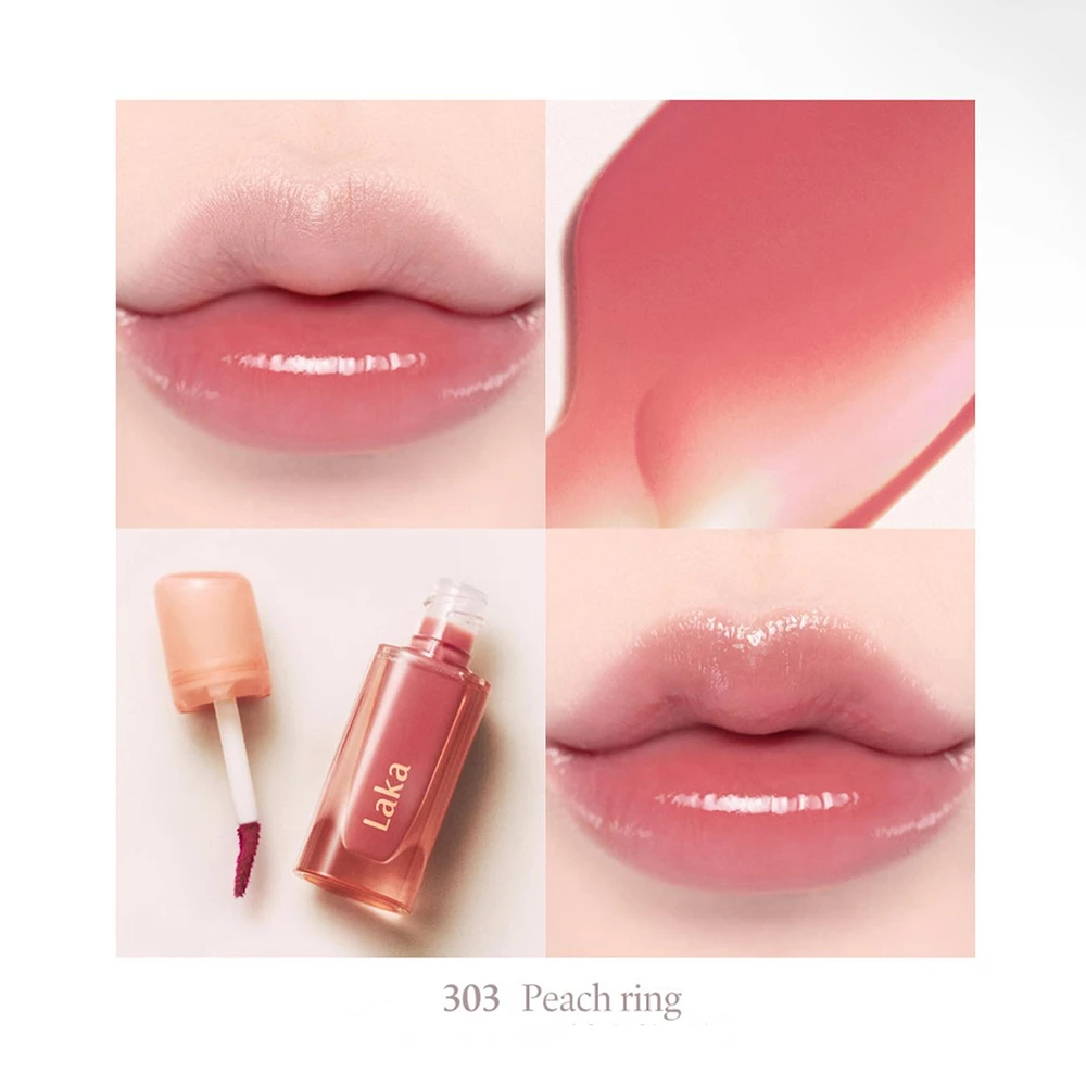 LAKA Jelling Nude Gloss luciu de buze 303 Peach Ring - volum si protectie, 4.5 gr