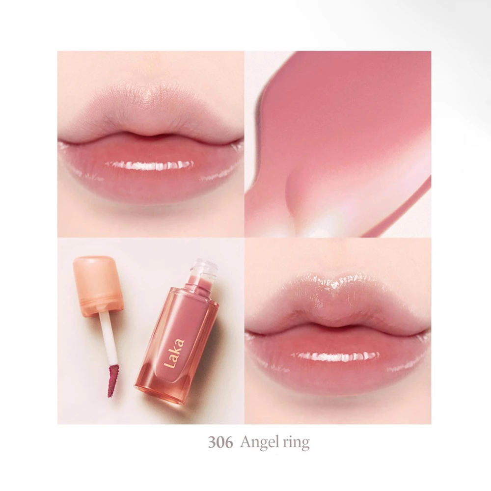 LAKA Jelling Nude Gloss luciu de buze 306 Angel Ring - volum si protectie, 4.5 gr
