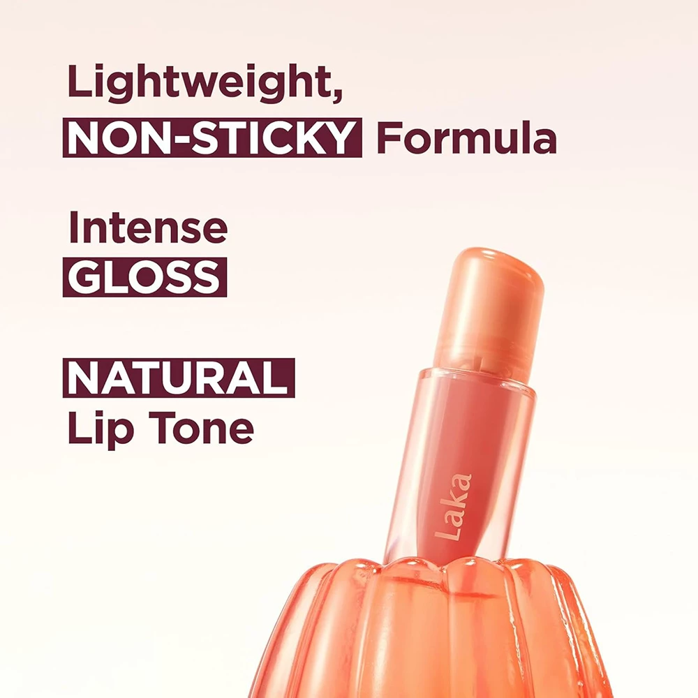 LAKA Jelling Nude Gloss luciu de buze 306 Angel Ring - volum si protectie, 4.5 gr