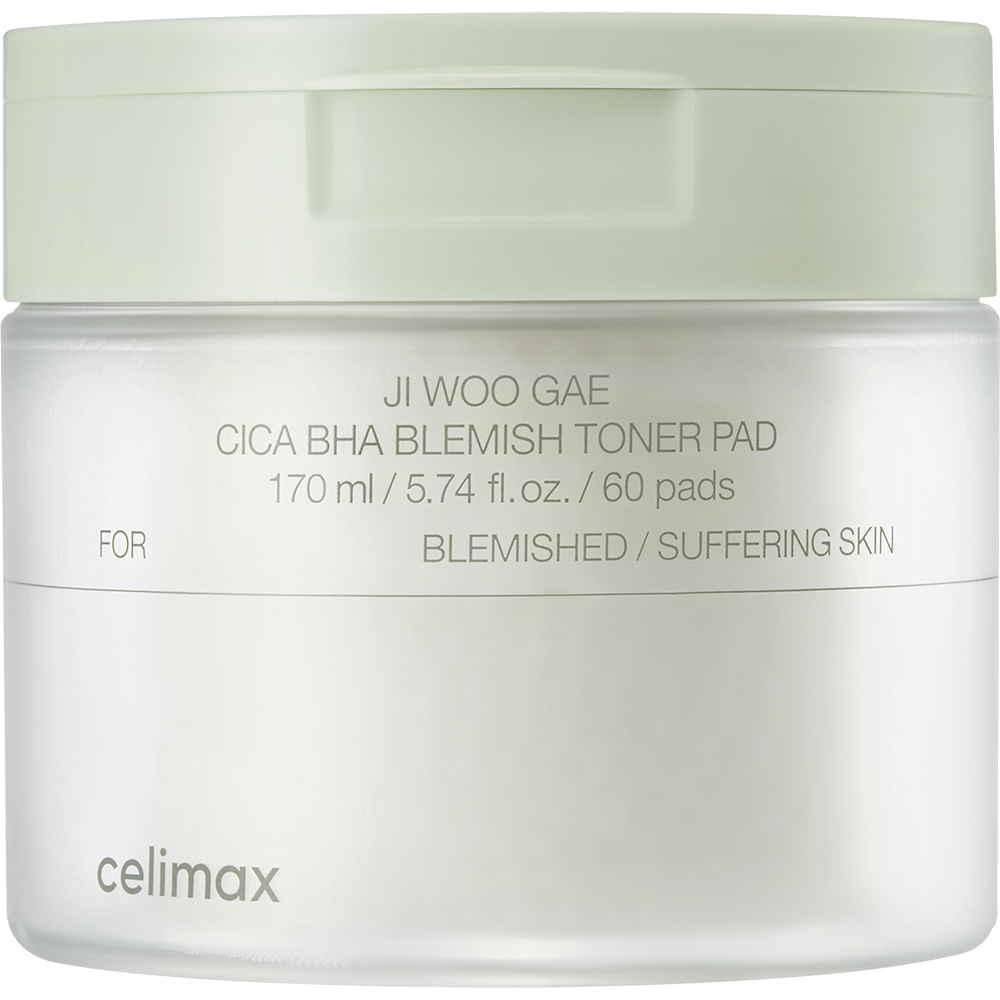 Ji Woo Gae Cica BHA Blemish Toner Pad Toner de fata dischete 60 buc
