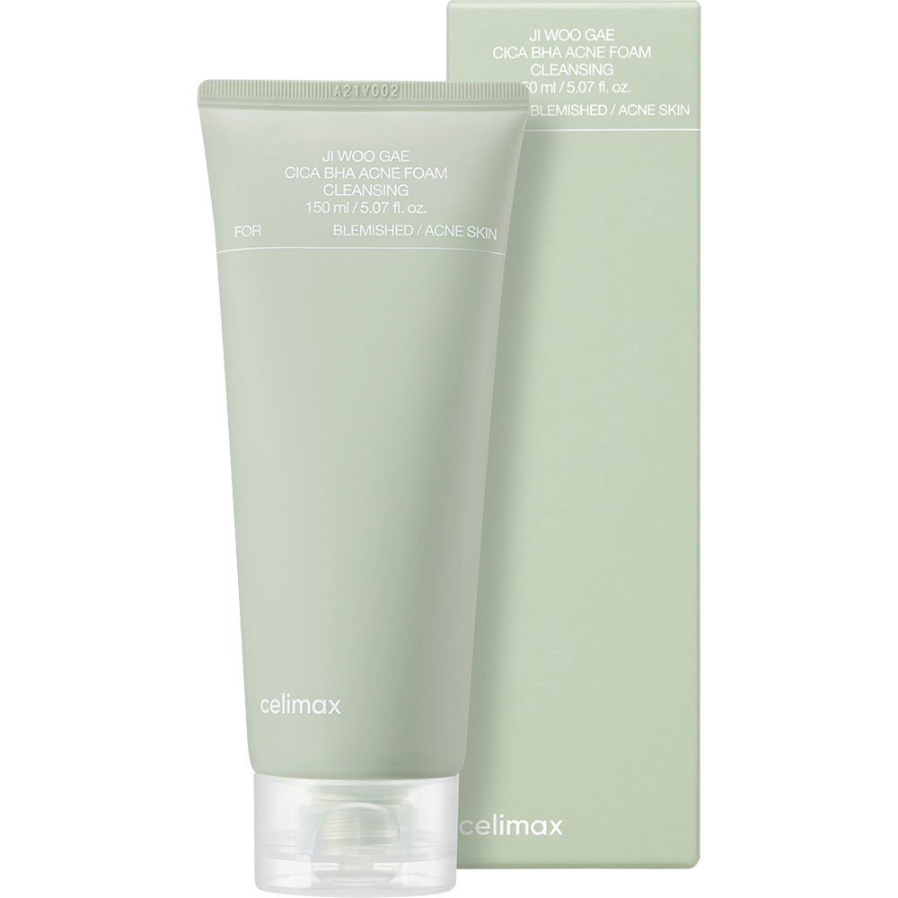 Ji Woo Gae Cica BHA Acne Foam Cleansing Spuma de curatare pentru acnee 150 ml
