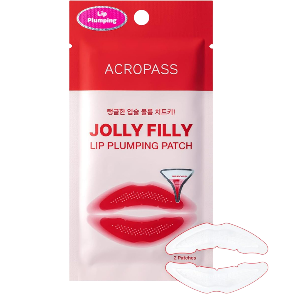 ACROPASS Jolly Filly Lip Plumping Patch - masca de buze formulata cu acid hialuronic si Capsicum Frutescens Fruit Extract, care contribuie la hidratarea buzelor si la imbunatatirea aspectului volumului buzelor - 2 buc