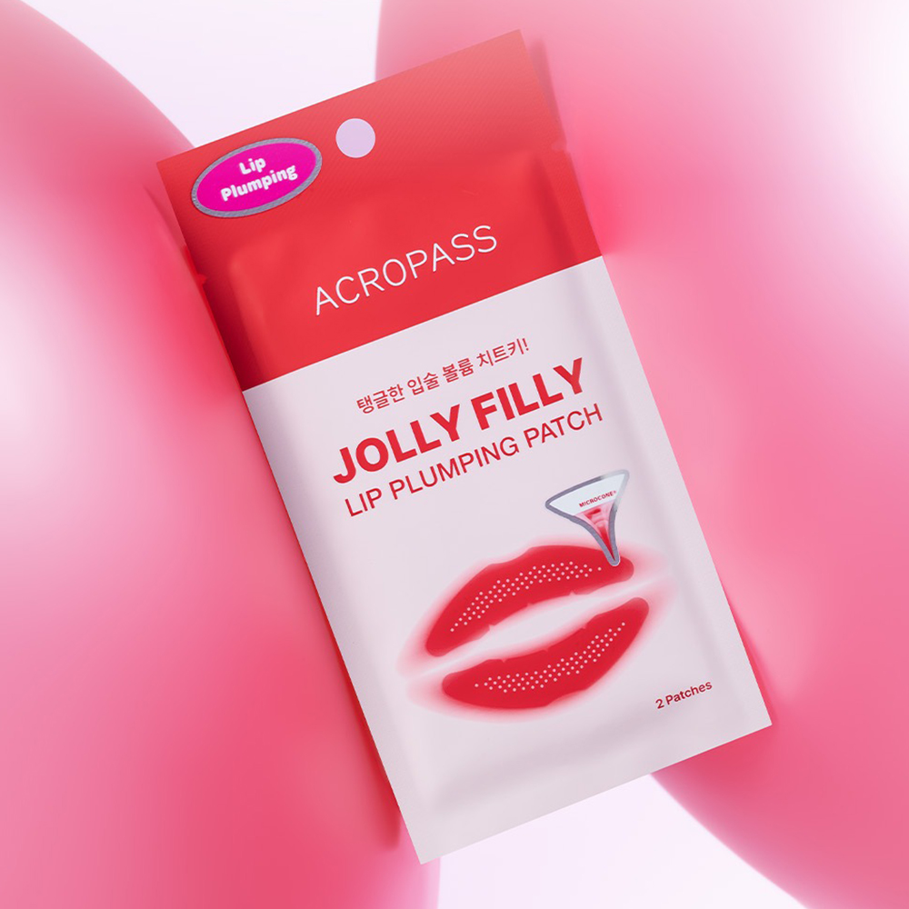 ACROPASS Jolly Filly Lip Plumping Patch - masca de buze formulata cu acid hialuronic si Capsicum Frutescens Fruit Extract, care contribuie la hidratarea buzelor si la imbunatatirea aspectului volumului buzelor - 2 buc