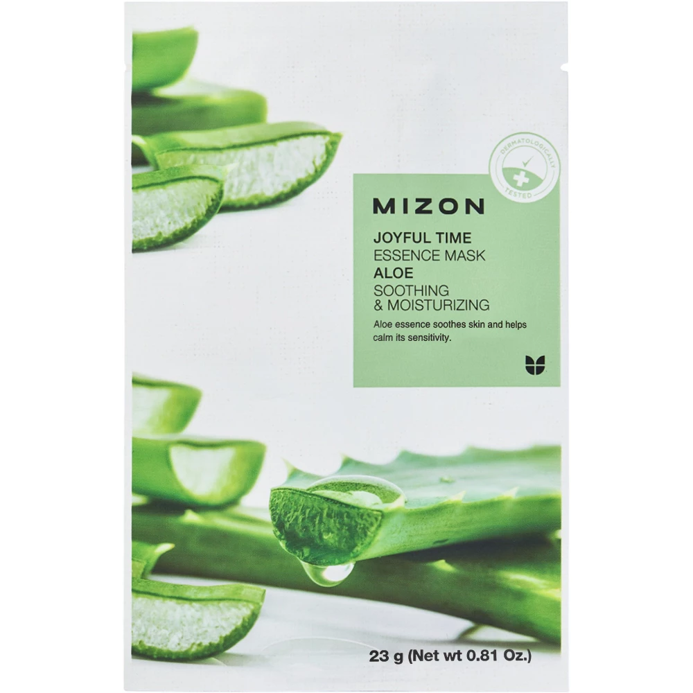 MIZON Joyful Time Essence Mask Aloe masca - hidratare si calmare, 23 gr