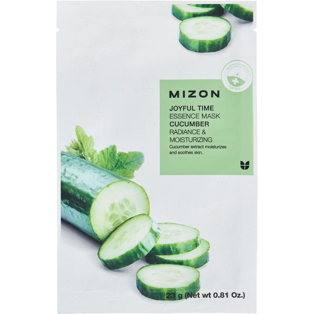 MIZON Joyful Time Essence Mask Cucumber Masca de fata - hidratare si luminozitate, 23 gr