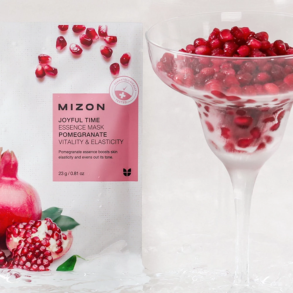 MIZON Joyful Time Essence Mask Pomegranate masca de fata - hidratare si luminozitate, 23 gr