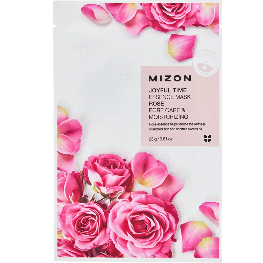 MIZON Joyful Time Essence Mask Rose Masca de fata - elasticitate si luminozitate, 23 gr