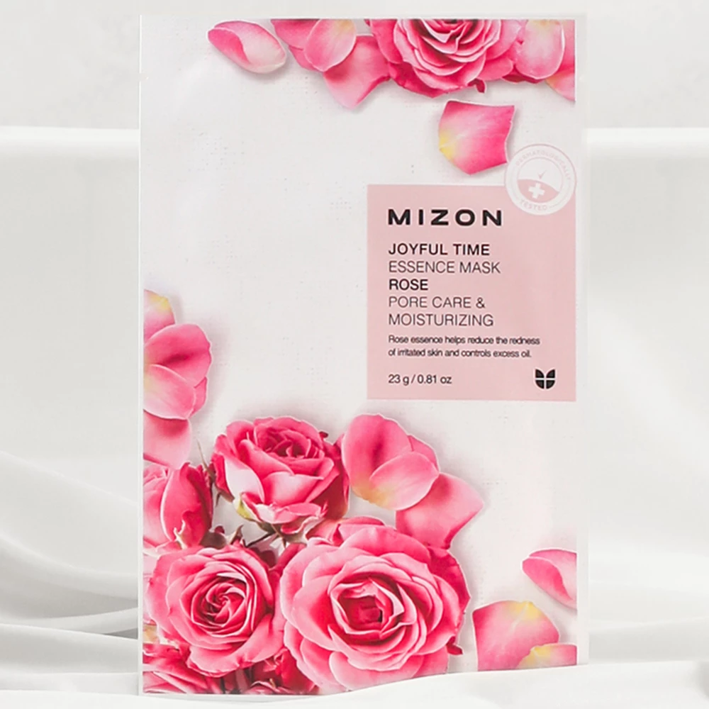 MIZON Joyful Time Essence Mask Rose Masca de fata - elasticitate si luminozitate, 23 gr