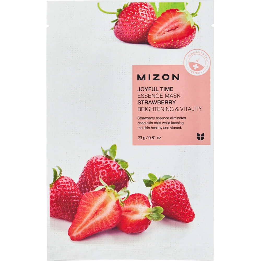 MIZON Joyful Time Essence Mask Strawberry masca de fata - hidratare si luminozitate, 23 gr