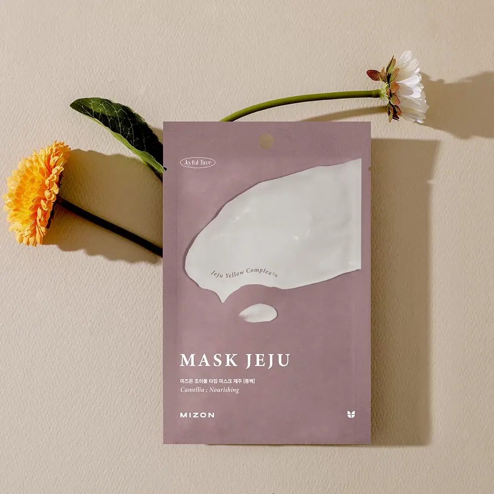 MIZON Joyful Time Masca de fata cu extract de Camelia Jeju - Hidratare intensa si protectie antioxidanta, 23 gr