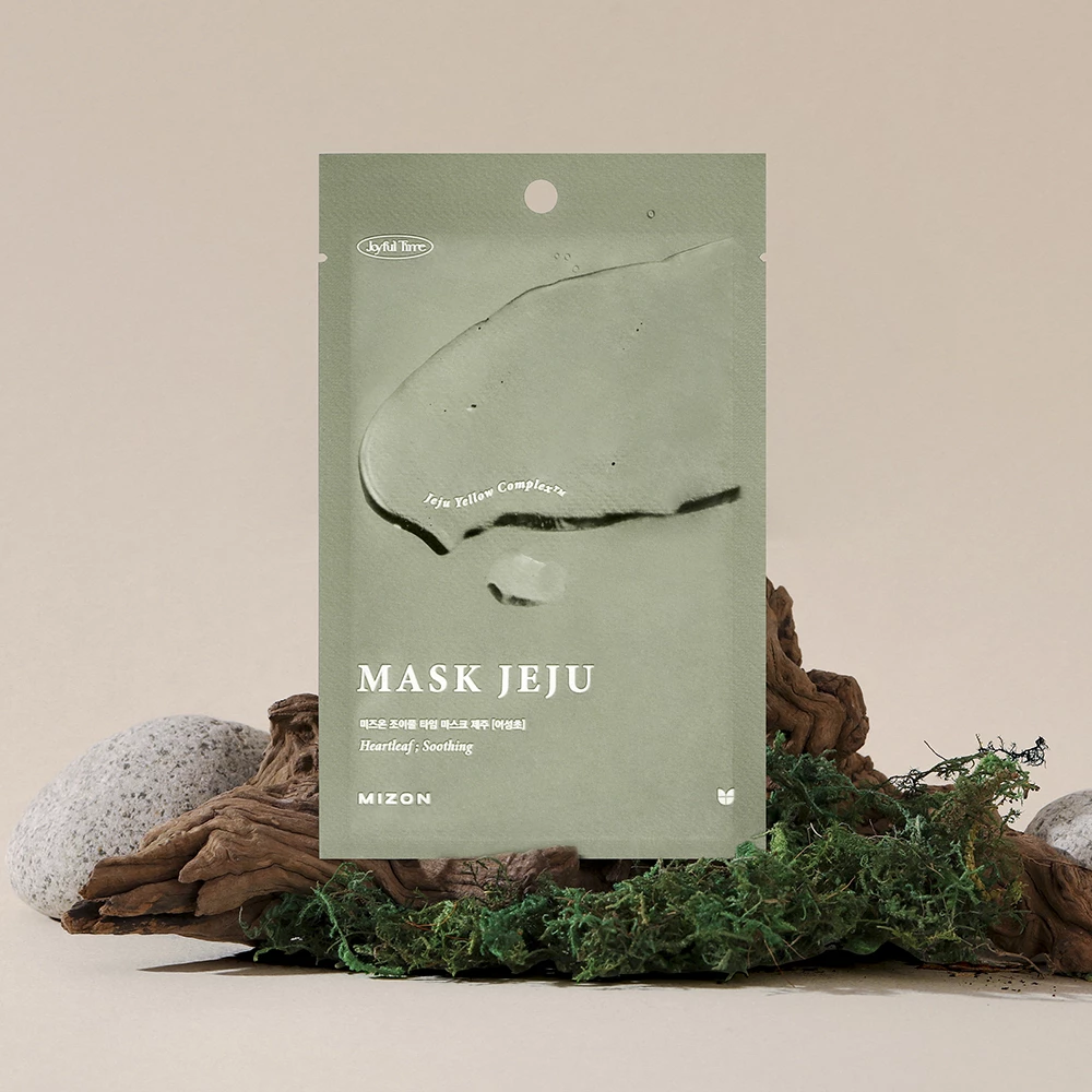 Mizon Joyful Time Masca de Fata Jeju Heartleaf - Hidratare Calmanta si Antioxidanta pentru Ten Sensibil, 23 gr
