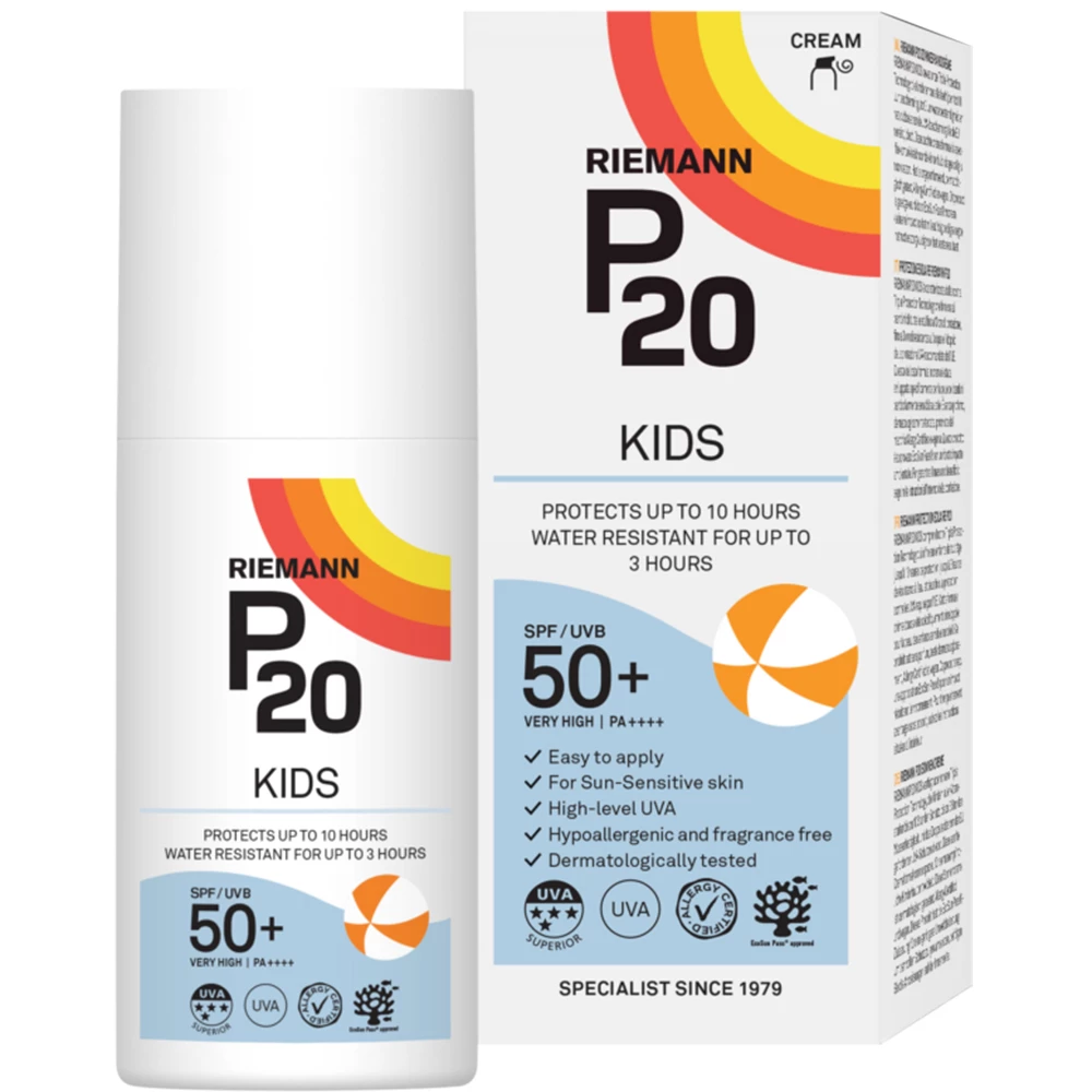 Riemann P20 Kids | Cremă de față și corp SPF 50+, 200 ml – Protecție solară de lungă durată pentru copii​